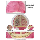 Descendants: The Rise of Red Cosplay Wig Pink Curly Hairpieces