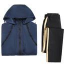 Twisted-Wonderland Hercules Idia Shroud Cosplay Costume Sports Jacket Navy Blue Sunscreen Suit Set