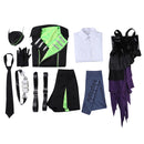 Twisted-Wonderland Lilia Vanrouge Cosplay Costume Black Long Collar Shirt