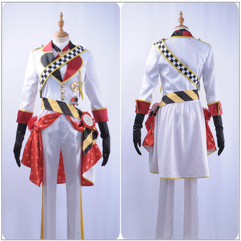 Twisted-Wonderland Riddle Rosehearts Cosplay Costume Alice Red Long Cape