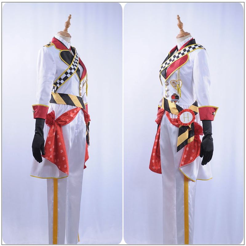 Twisted-Wonderland Riddle Rosehearts Cosplay Costume Alice Red Long Cape