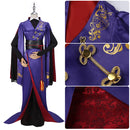 Twisted-Wonderland Vil Schoenheit Cosplay Costume Purple Retro Robe Coat