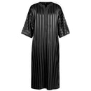 Embroidered Arab Youth Multicolor Striped Mid-Sleeve Men's Robe - AwwwCos