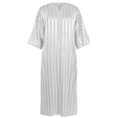 Embroidered Arab Youth Multicolor Striped Mid-Sleeve Men's Robe - AwwwCos