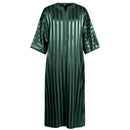 Embroidered Arab Youth Multicolor Striped Mid-Sleeve Men's Robe - AwwwCos