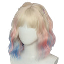 Enid Sinclair Cosplay Wig Gradient Flaxen Blue Red Hairpieces - AwwwCos