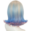 Enid Sinclair Cosplay Wig Gradient Purple Flaxen Blue Pink Hairpieces - AwwwCos