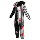 Evil Clown Joker Asymmetric Jumpsuit One Size Cosplay Costume