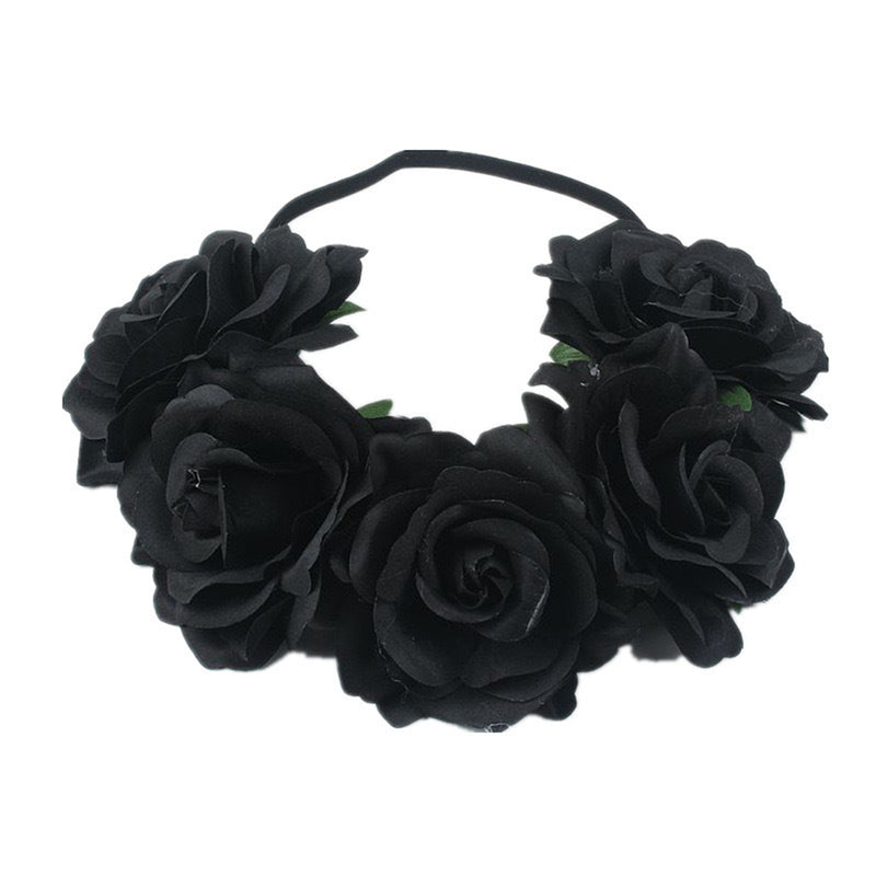 Fake Roses Cosplay Headband Festival Wedding Christmas Wreath Flower Crown - AwwwCos