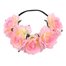 Fake Roses Cosplay Headband Festival Wedding Christmas Wreath Flower Crown - AwwwCos