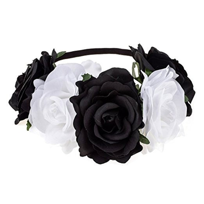 Fake Roses Cosplay Headband Festival Wedding Christmas Wreath Flower Crown - AwwwCos