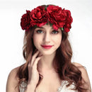Fake Roses Cosplay Headband Festival Wedding Christmas Wreath Flower Crown - AwwwCos