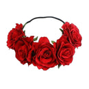 Fake Roses Cosplay Headband Festival Wedding Christmas Wreath Flower Crown - AwwwCos