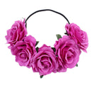 Fake Roses Cosplay Headband Festival Wedding Christmas Wreath Flower Crown - AwwwCos