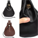 Faux Leather Belt Pouch Medieval Viking Cosplay Drawstring Purse Waist Bag - AwwwCos