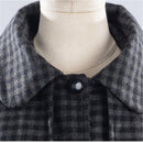 Female Addams Cosplay Costume Woolen Fabric Single Breasted Trench - AwwwCos