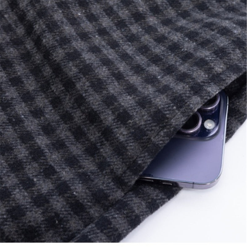 Female Addams Cosplay Costume Woolen Fabric Single Breasted Trench - AwwwCos