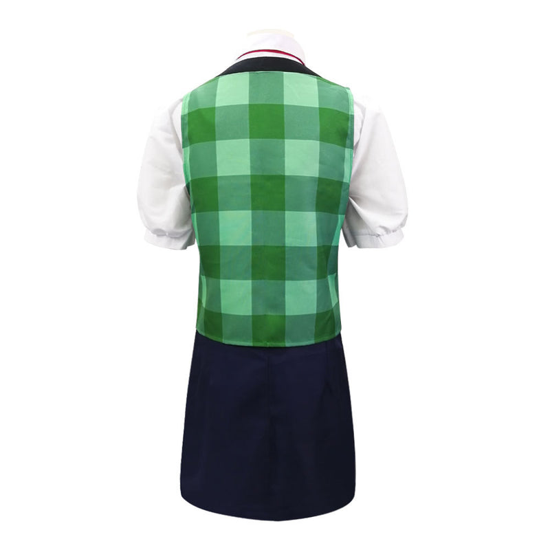 Female Animal Crossing Isabelle Cosplay Costume School Uniform