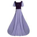Female Anime BanG Dream Ako Udagawa Cosplay Costume Purple High Low Dress