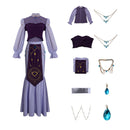 Female Anime BanG Dream Rinko Shirokane Cosplay Costume Mermaid Dress