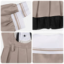 Female Anime BanG Dream! Shizuku Shinomiya Cosplay Costume Khaki Dress