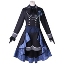 Female Anime Black Butler Ciel Cosplay Costume Fancy Dress Wig
