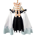 Female Anime Gachiakuta Amo Cosplay Costume Sexy Slit Knee Length Black Dress