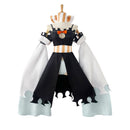 Female Anime Gachiakuta Amo Cosplay Costume Sexy Slit Knee Length Black Dress