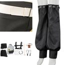 Female Anime Gachiakuta Riyou Cosplay Costume Grey Crop Jacket Black Shorts