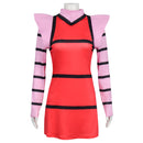 Female Anime Invader ZIM ZIM Cosplay Costume Red Dress - AwwwCos