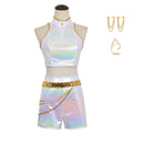 Female Anime K-Pop: Demon Hunters Rumi Cosplay White Shinning Uniform - AwwwCos