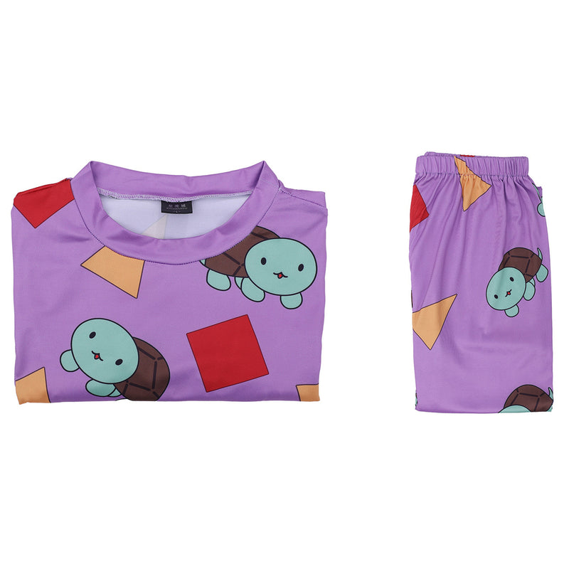 Female Anime K-Pop: Demon Hunters Zoey Cosplay Costume Purple Homewear Wig - AwwwCos