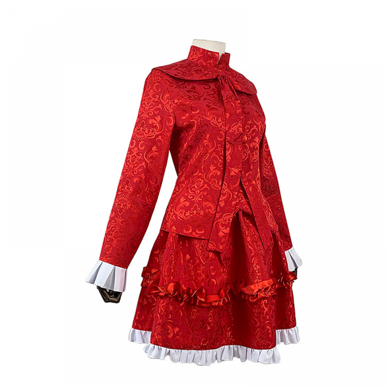 Female Anime Shadows House Kate Cosplay Costumes Red Set