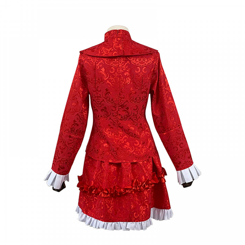 Female Anime Shadows House Kate Cosplay Costumes Red Set