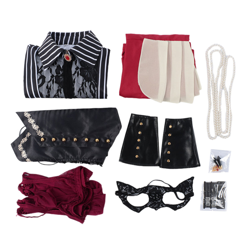 Female BanG Dream! Ave Mujica Nyamu Yūtenji Cosplay Costume