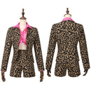 Female Clueless Dion Cosplay Costume Leopard Print Uniform Full Set - AwwwCos