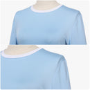 Female Clueless Tai Cosplay Costume Green Sweater Plaid Skirt Blue Shirt - AwwwCos