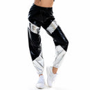 Female Dance Shiny Metallic Mini Top Trousers Faux Leather Glitter Cropped Pants - AwwwCos