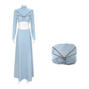 Female Film Star Wars Amidala Cosplay Costume Backless Blue Dress - AwwwCos