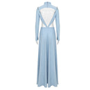 Female Film Star Wars Amidala Cosplay Costume Backless Blue Dress - AwwwCos