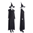 Female Film Wicked Elphaba Cosplay Costume Dress Cloak Witch Hat Pantyhose - AwwwCos