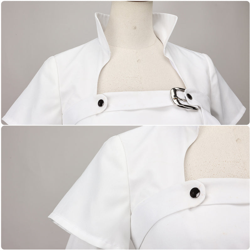 Female Game Alien Stage Mizi Cosplay Costume White Dress Accessories