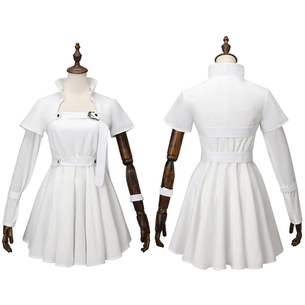 Female Game Alien Stage Mizi Cosplay Costume White Dress Accessories