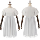 Female Game Alien Stage Sua Cosplay Costume Short Sleeve White Dress - AwwwCos