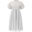 Female Game Alien Stage Sua Cosplay Costume Short Sleeve White Dress - AwwwCos