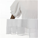 Female Game Alien Stage Sua Cosplay Costume Short Sleeve White Dress - AwwwCos