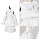 Female Game Alien Stage Sua Cosplay Costume White Dress Hat Accessories - AwwwCos