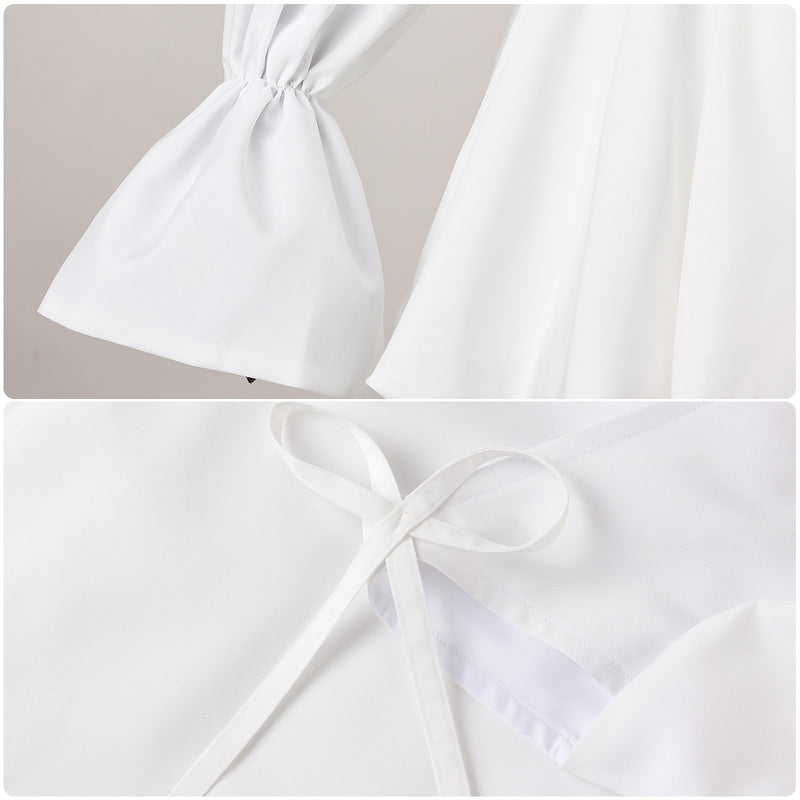 Female Game Alien Stage Sua Cosplay Costume White Dress Hat Accessories - AwwwCos