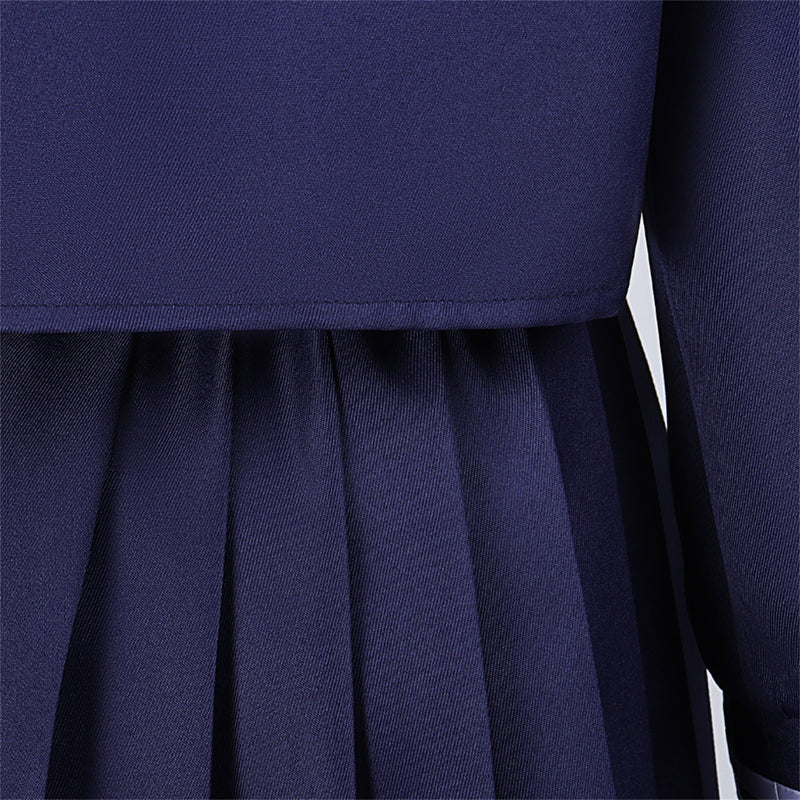 Female Game Silent Hill Shimizu Hinako Cosplay Costume Navy Blue Sailor Suits - AwwwCos