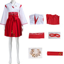 Female Game Silent Hill f Christmas Cosplay Costume Kimono Pleated Skirt